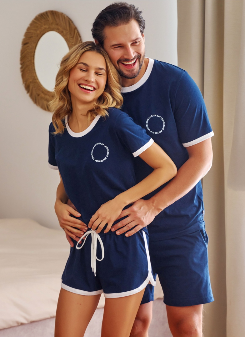 Pijama bărbați DOCTOR NAP PMB.7218 NAVY BLUE