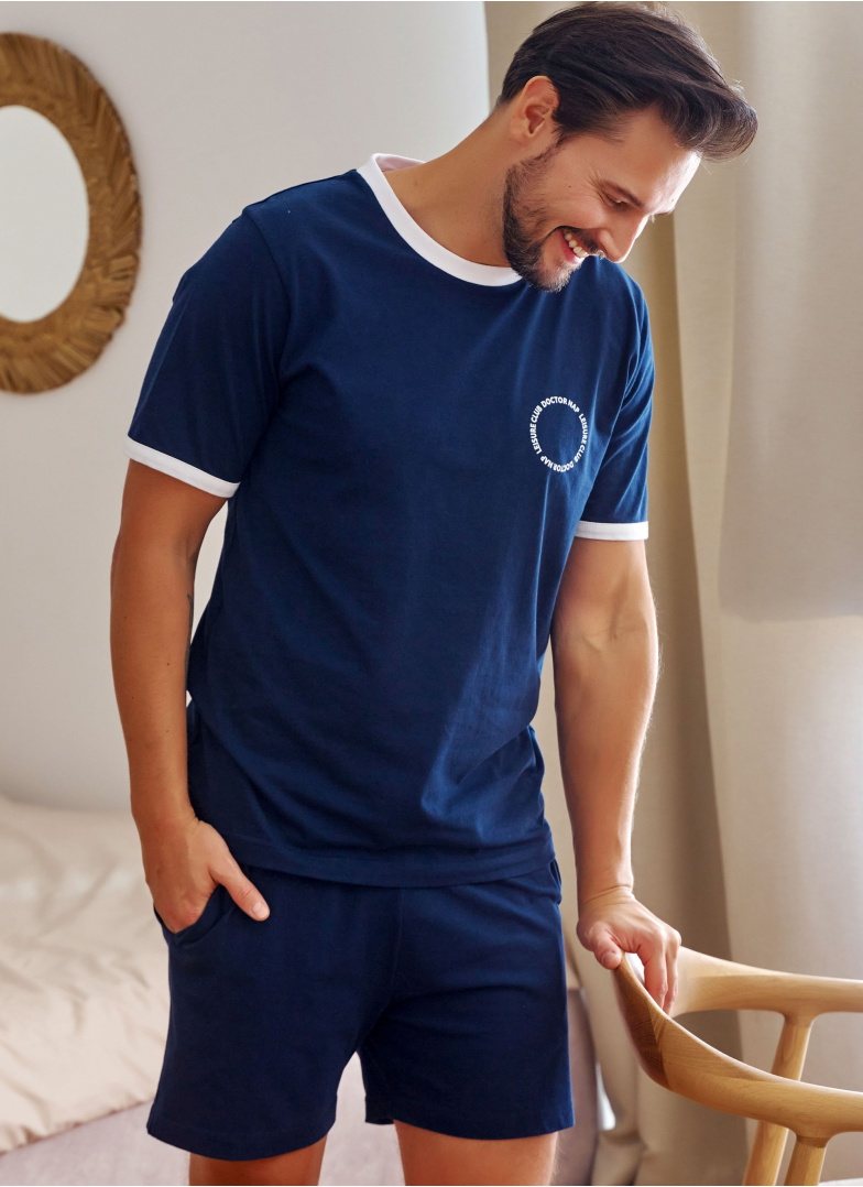 Pijama bărbați DOCTOR NAP PMB.7218 NAVY BLUE