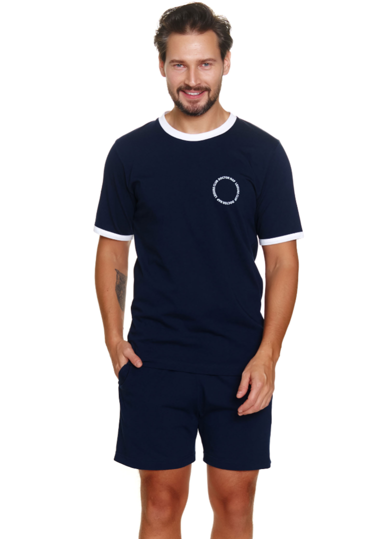 Pánské pyžamo DOCTOR NAP PMB.7218 NAVY BLUE