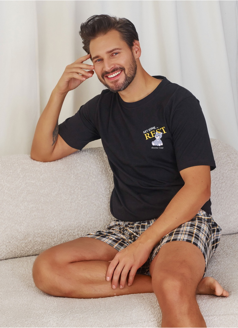 Pijama bărbați DOCTOR NAP PMB.7231 BLACK