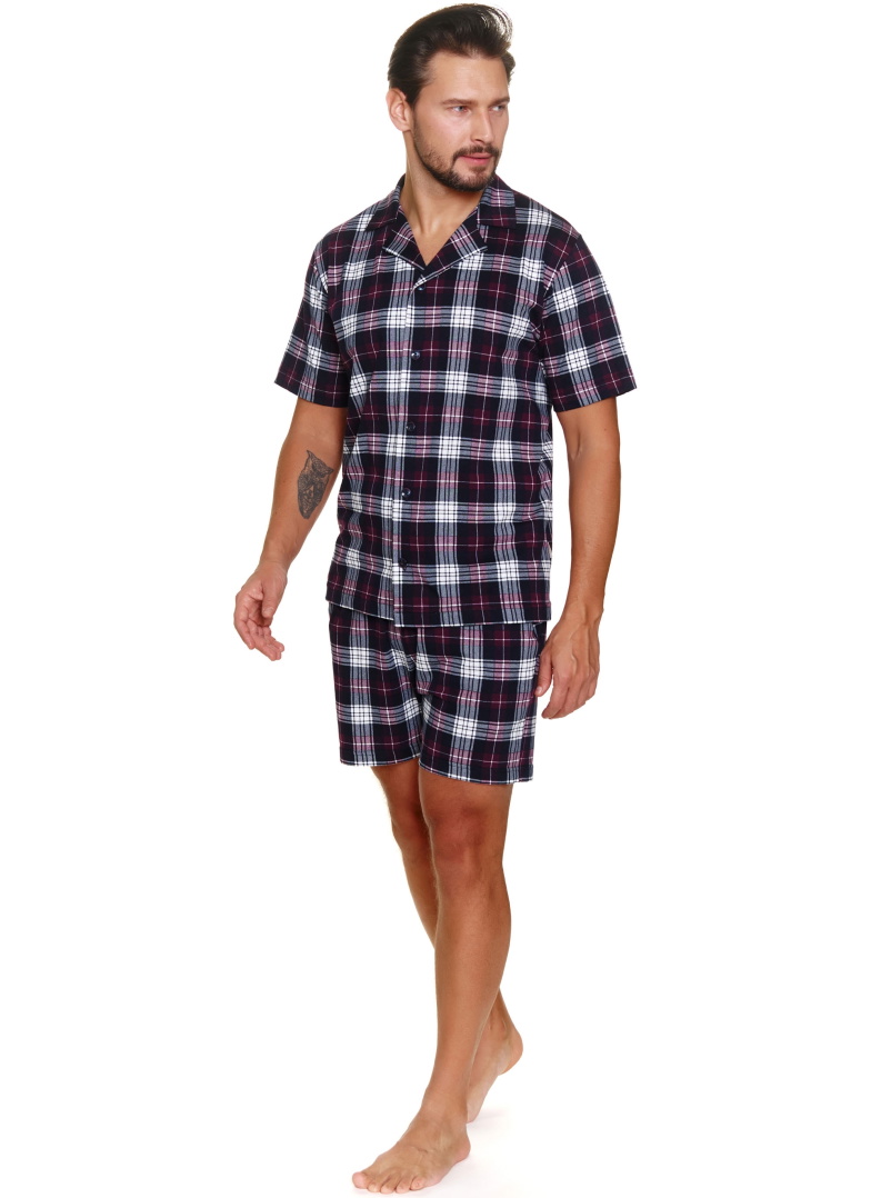 Pánské pyžamo DOCTOR NAP PMB.7234 vínová