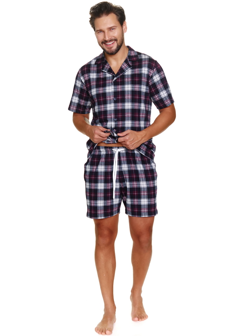 Pánské pyžamo DOCTOR NAP PMB.7234 vínová