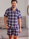 Pánské pyžamo DOCTOR NAP PMB.7234 vínová