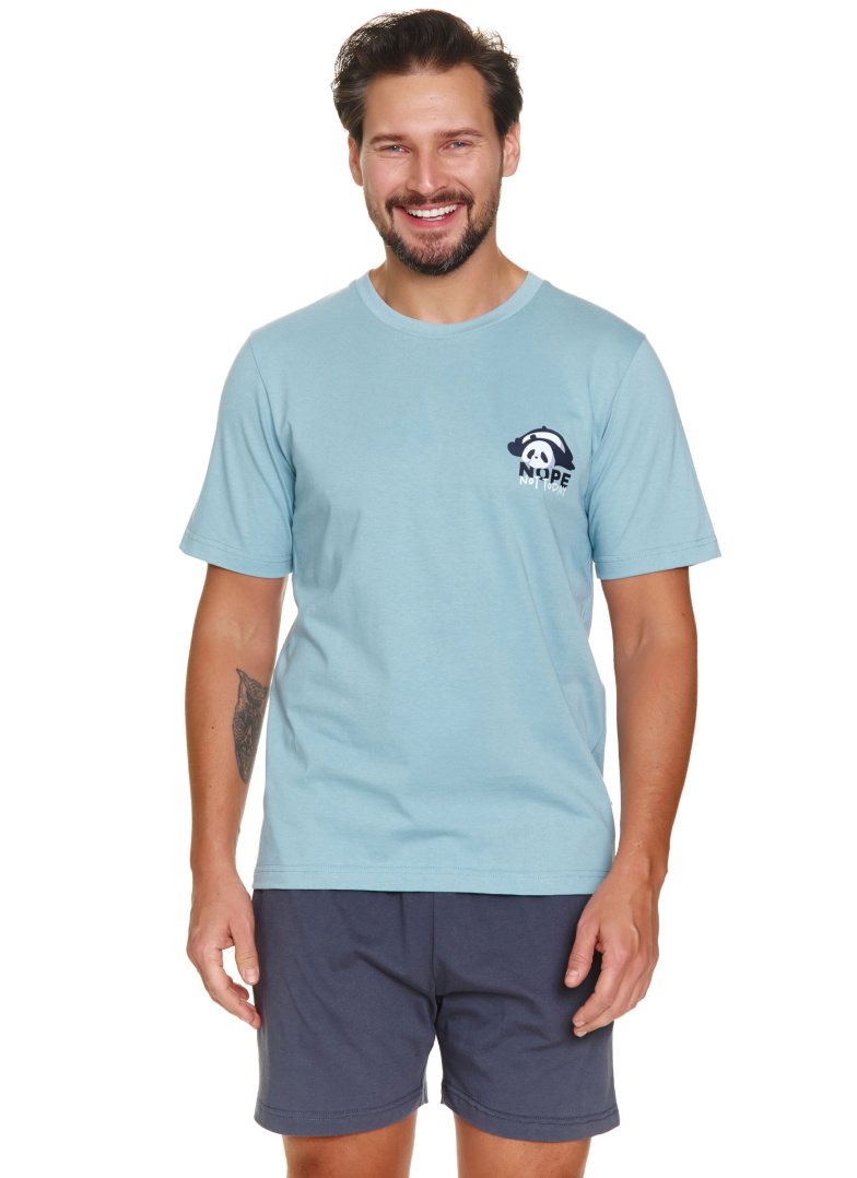 Piżama męska Doctor Nap PMB.7232 ICE BLUE