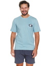 Piżama męska Doctor Nap PMB.7232 ICE BLUE
