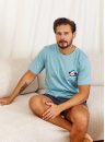 Piżama męska Doctor Nap PMB.7232 ICE BLUE