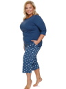 Piżama damska Doctor Nap PB.7264 DEEP BLUE