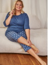 Piżama damska Doctor Nap PB.7264 DEEP BLUE