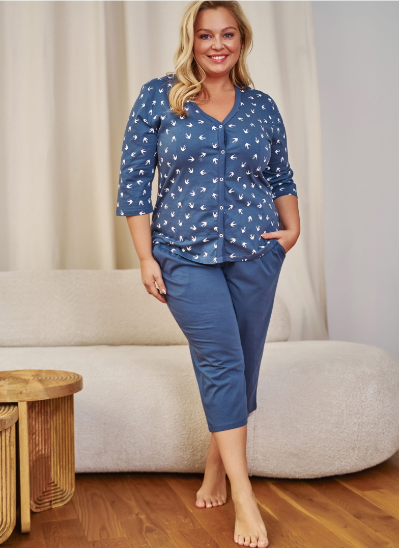 Pijama dama DOCTOR NAP PB.7265 DEEP BLUE
