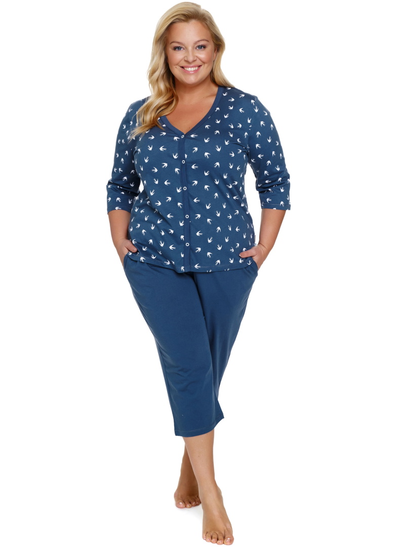 Piżama damska Doctor Nap PB.7265 DEEP BLUE