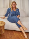 Piżama damska Doctor Nap PB.7265 DEEP BLUE