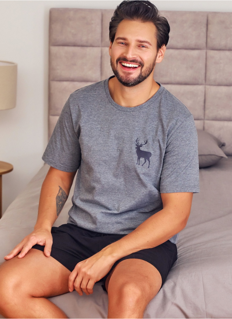 Pijama bărbați DOCTOR NAP PMB.7235 DARK GREY
