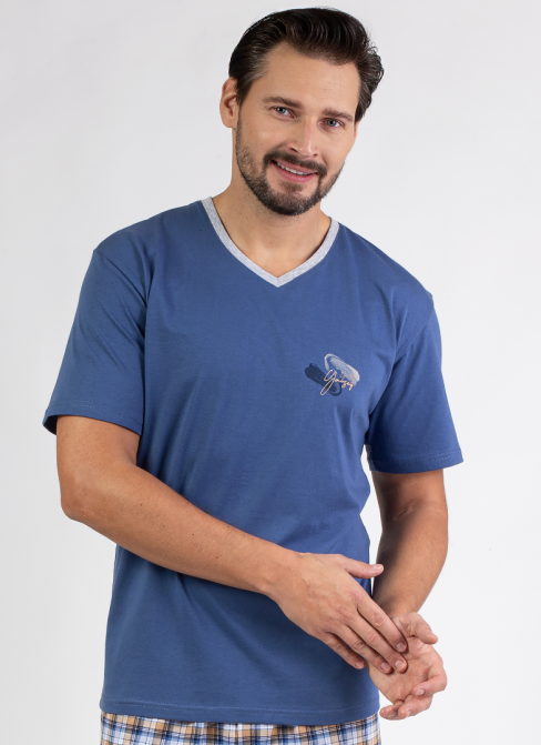 Pijama bărbați REGINA 475 albastru
