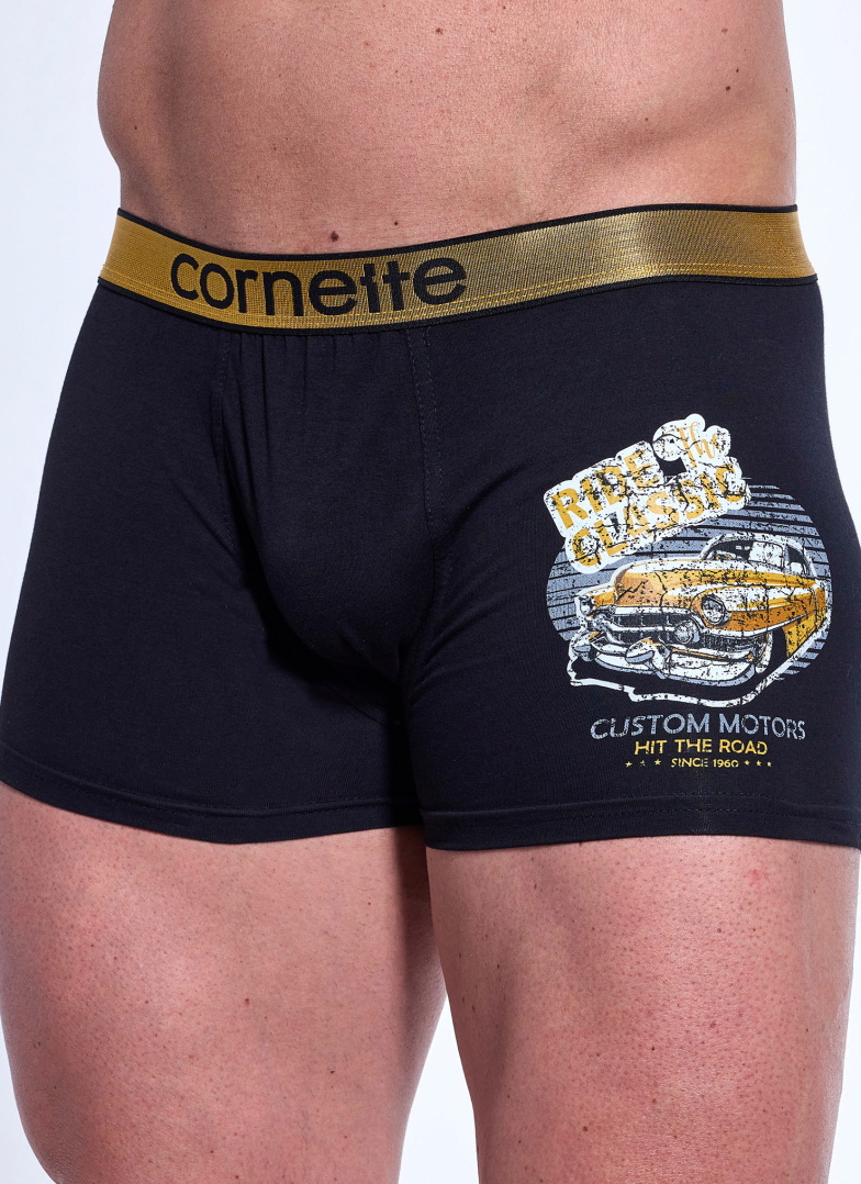 Boxeri bărbați CORNETTE TATTOO 280/239 RIDE THE CLASSIC negru