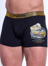 Boxeri bărbați CORNETTE TATTOO 280/239 RIDE THE CLASSIC negru