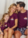 Set pijamale pentru familie DOCTOR NAP 7200-7201-7202 burgundy