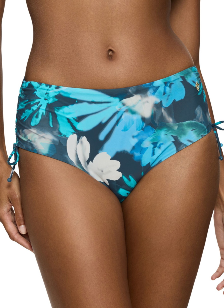 Fürdőruha alsó TRIUMPH SUMMER FLEUR MAXI TURQUOISE - DARK COMBINATION