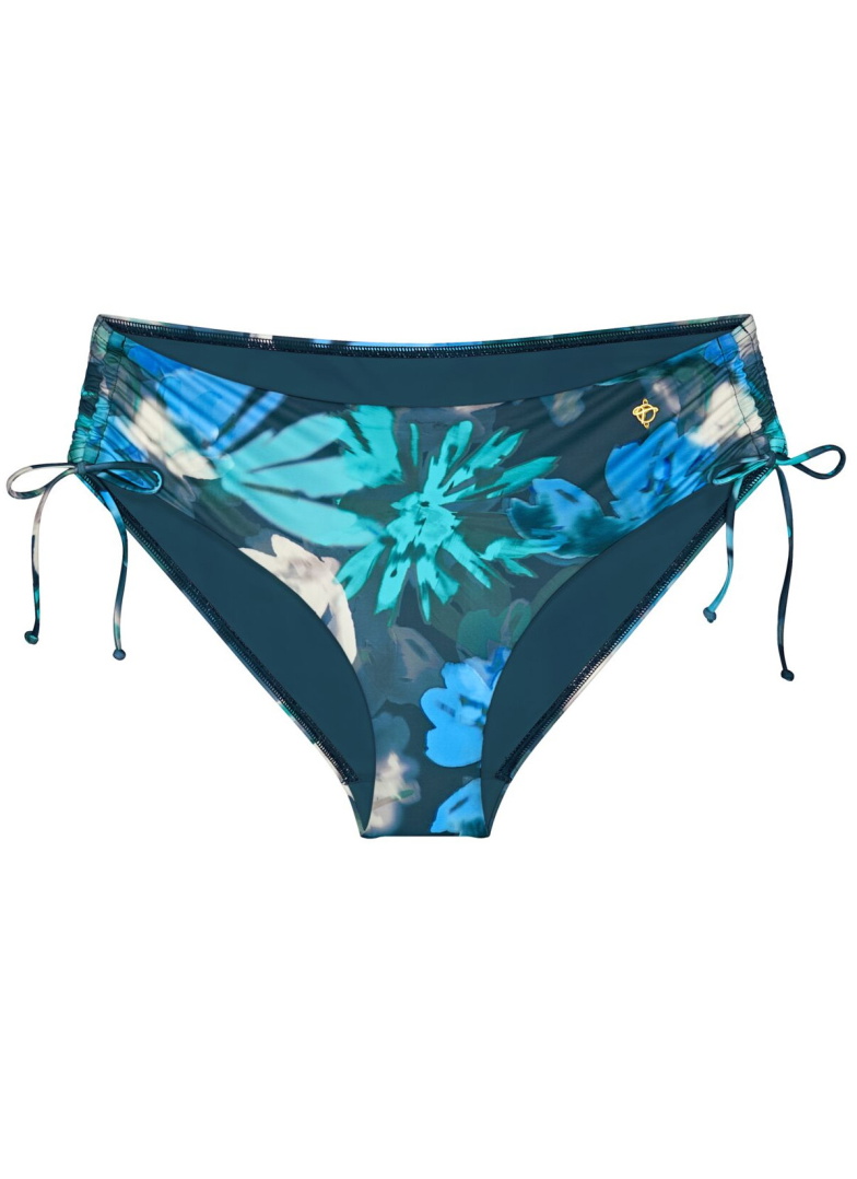 Fürdőruha alsó TRIUMPH SUMMER FLEUR MIDI X TURQUOISE - DARK COMBINATION