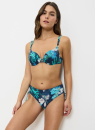 Fürdőruha alsó TRIUMPH SUMMER FLEUR MIDI X TURQUOISE - DARK COMBINATION
