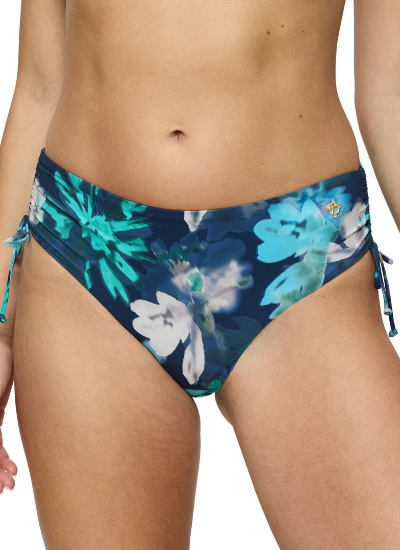 Spodní díl plavek TRIUMPH SUMMER FLEUR MIDI X TURQUOISE - DARK COMBINATION