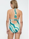 Costum de baie dintr-o singură piesă TRIUMPH SUMMER MIX & MATCH OP PLUNGE PT BLUE - LIGHT COMBINATION