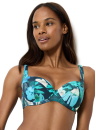 Horní díl plavek TRIUMPH SUMMER FLEUR WP 01 TURQUOISE - DARK COMBINATION