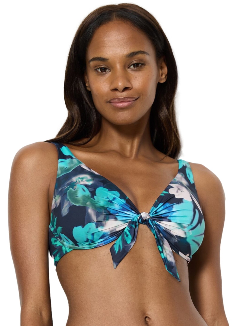 Horní díl plavek TRIUMPH SUMMER FLEUR W TURQUOISE - DARK COMBINATION