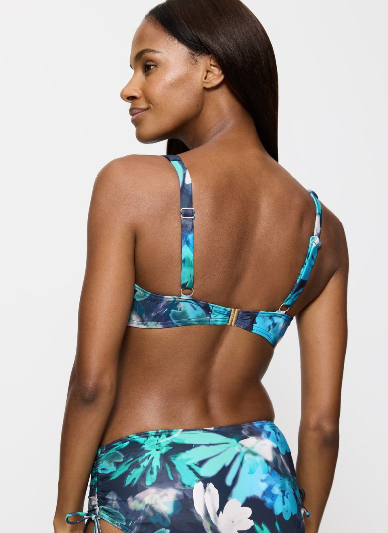 Horní díl plavek TRIUMPH SUMMER FLEUR W TURQUOISE - DARK COMBINATION
