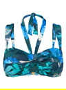 Horní díl plavek TRIUMPH SUMMER FLEUR DP TURQUOISE - DARK COMBINATION