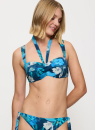 Horní díl plavek TRIUMPH SUMMER FLEUR DP TURQUOISE - DARK COMBINATION