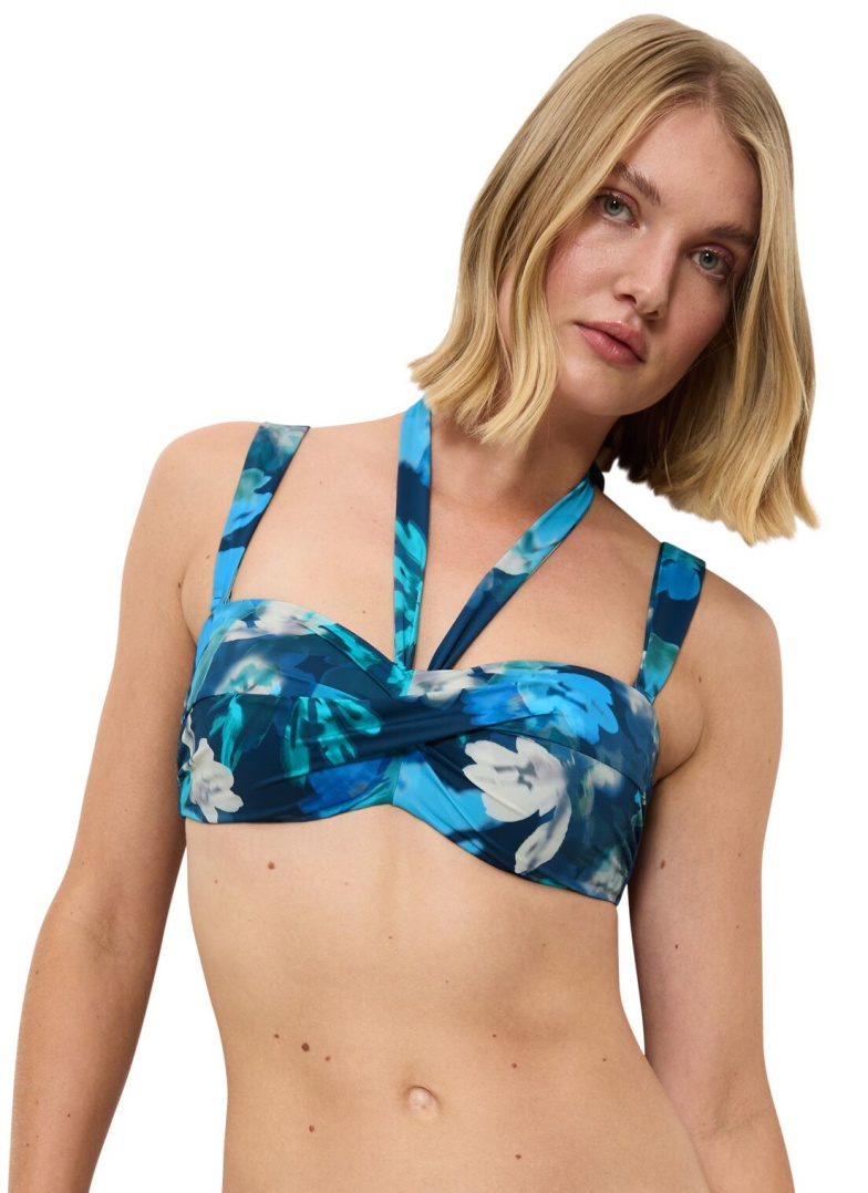 Top costum de baie TRIUMPH SUMMER FLEUR DP TURQUOISE - DARK COMBINATION