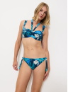 Horní díl plavek TRIUMPH SUMMER FLEUR DP TURQUOISE - DARK COMBINATION
