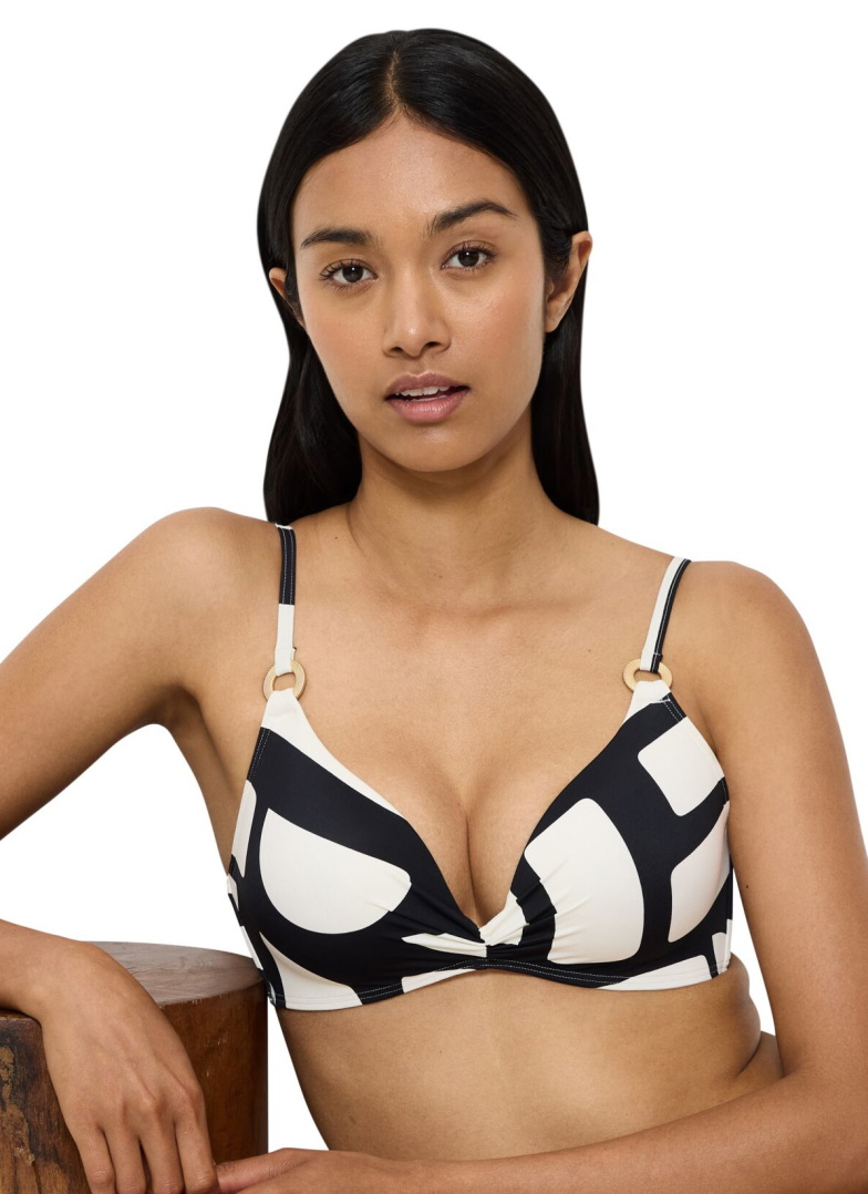 Horní díl plavek TRIUMPH SUMMER ALLURE P 01 WHITE - DARK COMBINATION