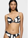 Fürdőruha felső TRIUMPH SUMMER ALLURE P 01 WHITE - DARK COMBINATION