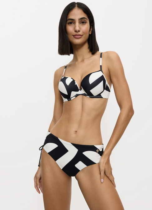 Fürdőruha alsó TRIUMPH SUMMER ALLURE MIDI X WHITE - DARK COMBINATION