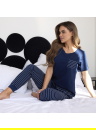 Piżama damska Cornette 730/317 Jenny granatowy