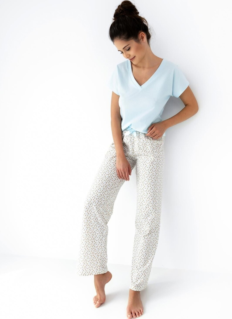 Pijama dama SENSIS KIRA mentă-crem