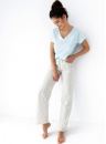 Pijama dama SENSIS KIRA mentă-crem
