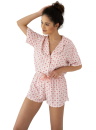 Pijama de damă cu nasturi SENSIS PENELOPA ecru