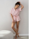 Pijama de damă cu nasturi SENSIS PENELOPA ecru