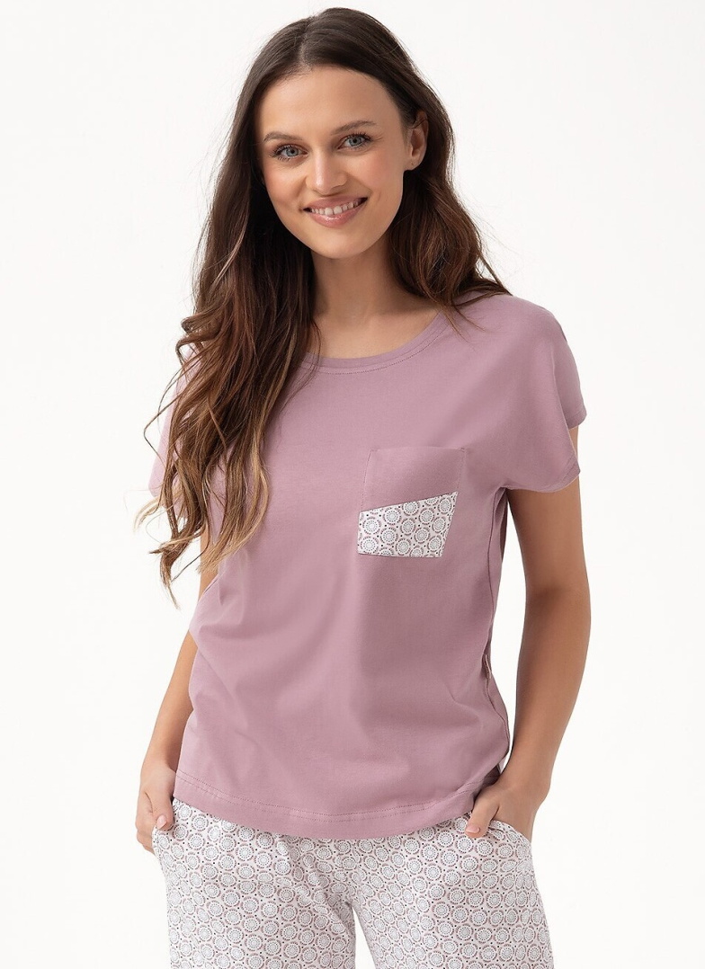 Pijama dama LUNA 319 cacao
