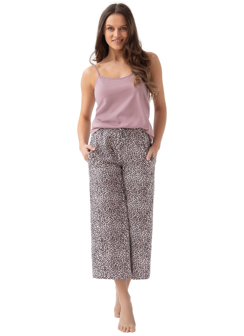 Pijama dama LUNA 315 panteră cacao