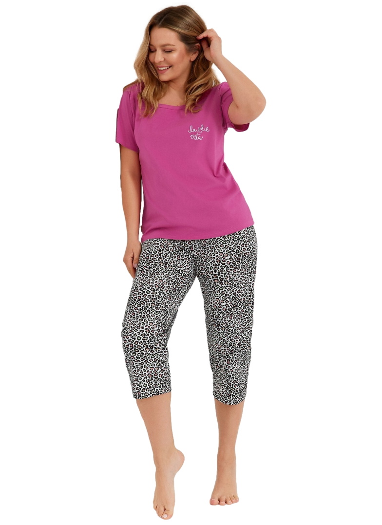 Pijama dama TARO NANCY 3426 roz panteră