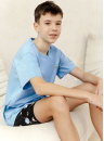 Pijama băieți TARO SPENCER 3403 albastru