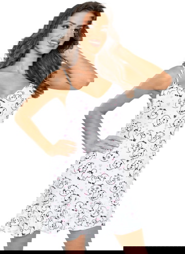 Noční košile DONNA SHEEP bílá