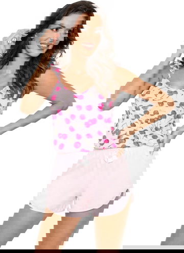 Dámské pyžamo DONNA CHERRY TOP růžová