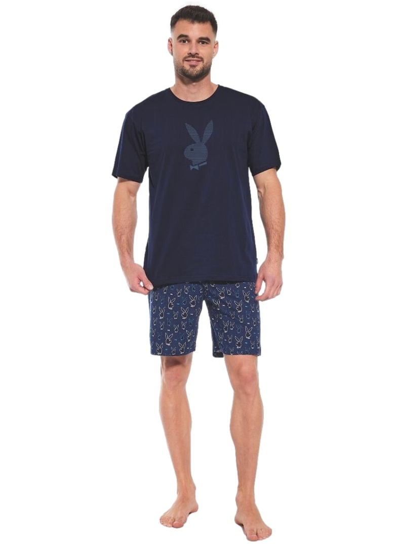 Férfi pizsama CORNETTE 326/190 RABBIT tengerészkék