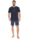 Pijama bărbați CORNETTE 326/190 RABBIT albastru închis