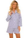 Pijama de damă cu nasturi DE LAFENSE 846 TAYLOR albastru