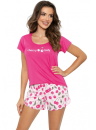 Dámské pyžamo DONNA CHERRY SHORT fuchsie